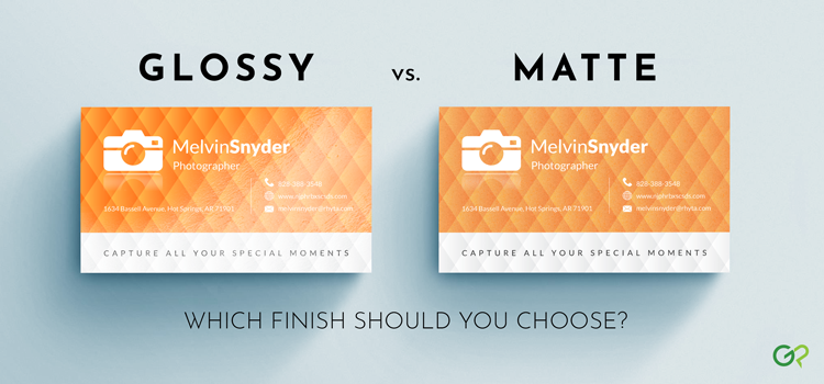 eetpatroon gemiddelde patroon Glossy vs. Matte Cards – Which Finish is Better for Your Prints? – GotPrint  Blog