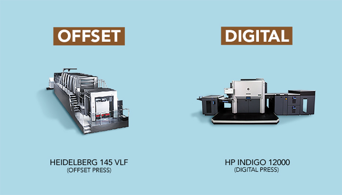 Digital offset shop printing