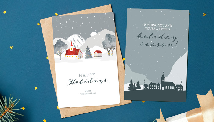 How-to: Design & Print Corporate Holiday Cards (with Free